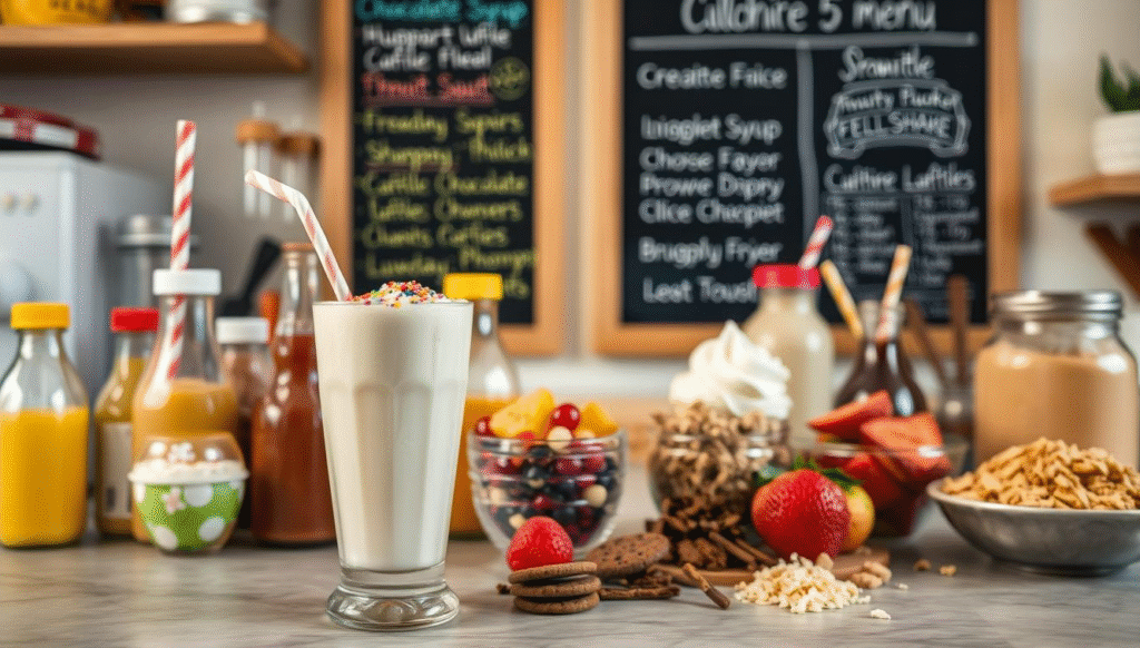 customizing milkshakes