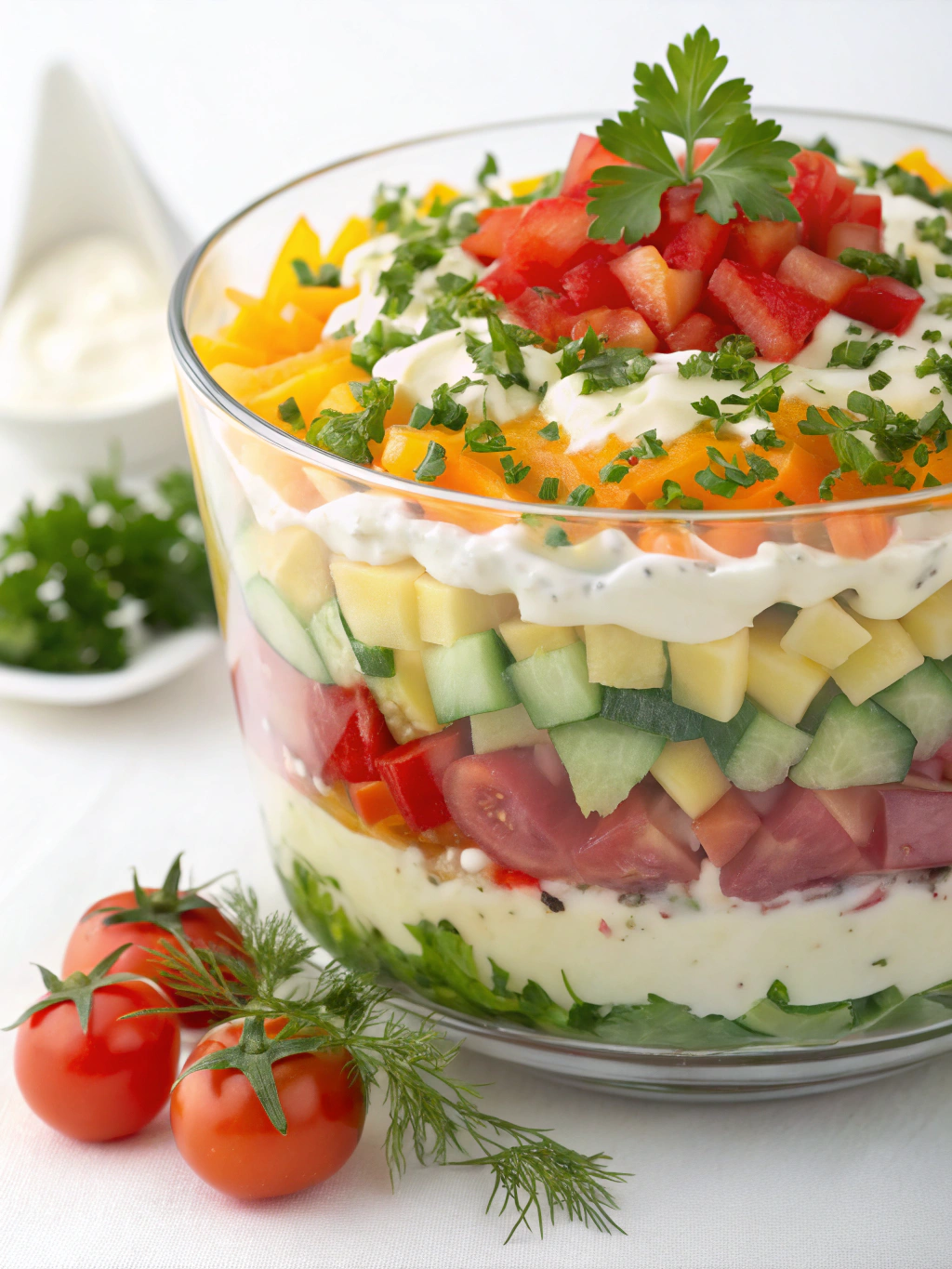 Classic 24-Hour Layered Salad (Perfect Make-Ahead Dish!)