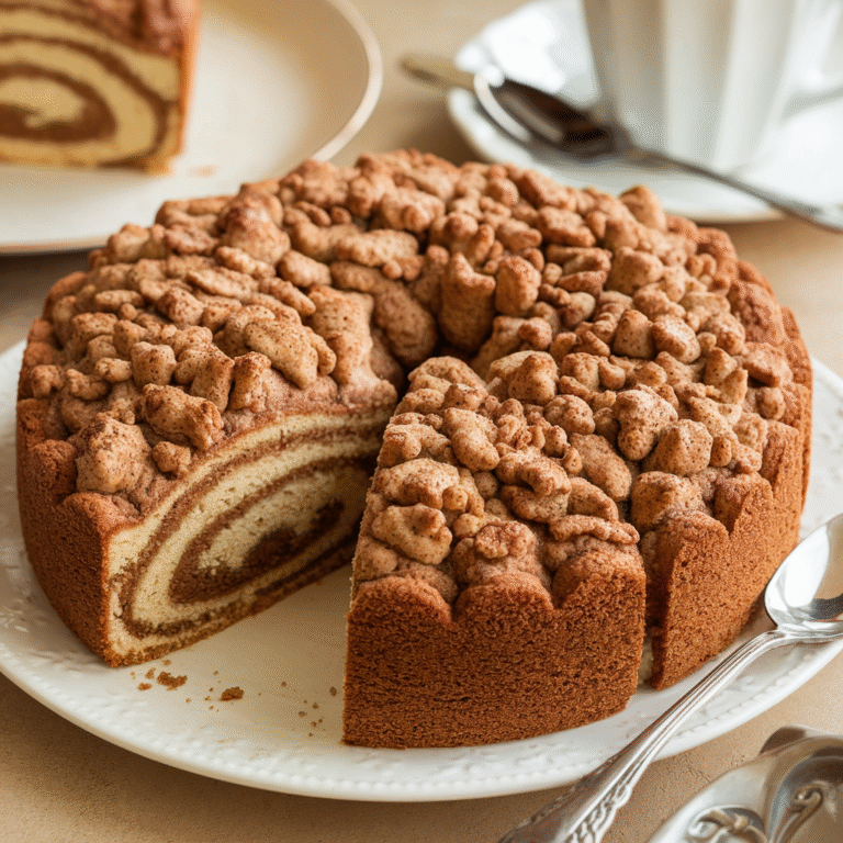 Classic Cinnamon Streusel Coffee Cake (Ready in 30 Min!)