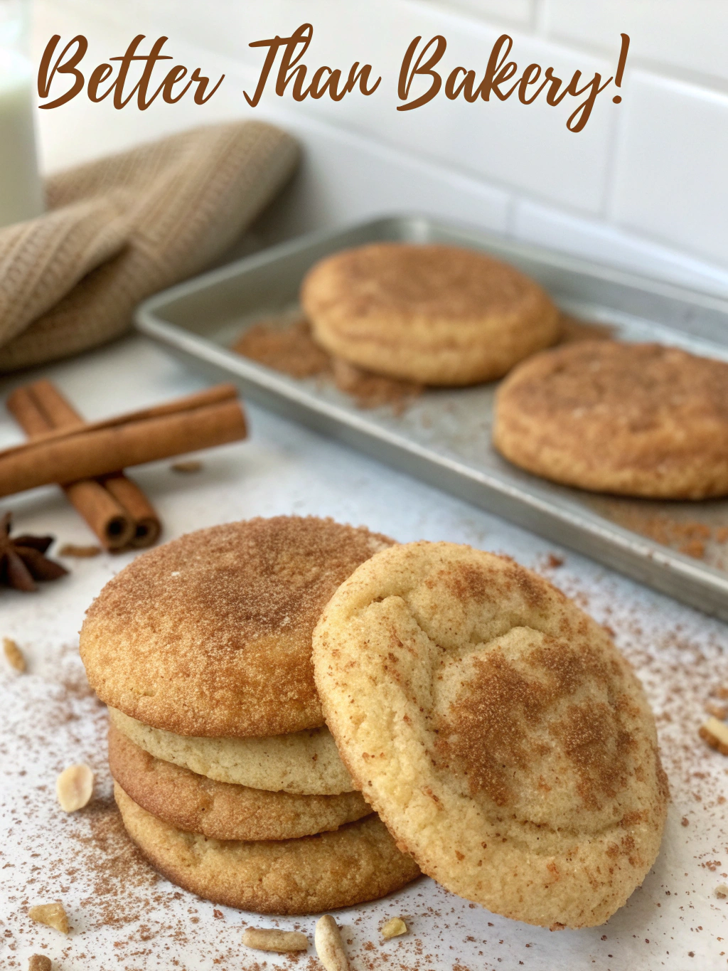 Classic Cinnamon Sugar Snickerdoodles (Better Than Bakery!)