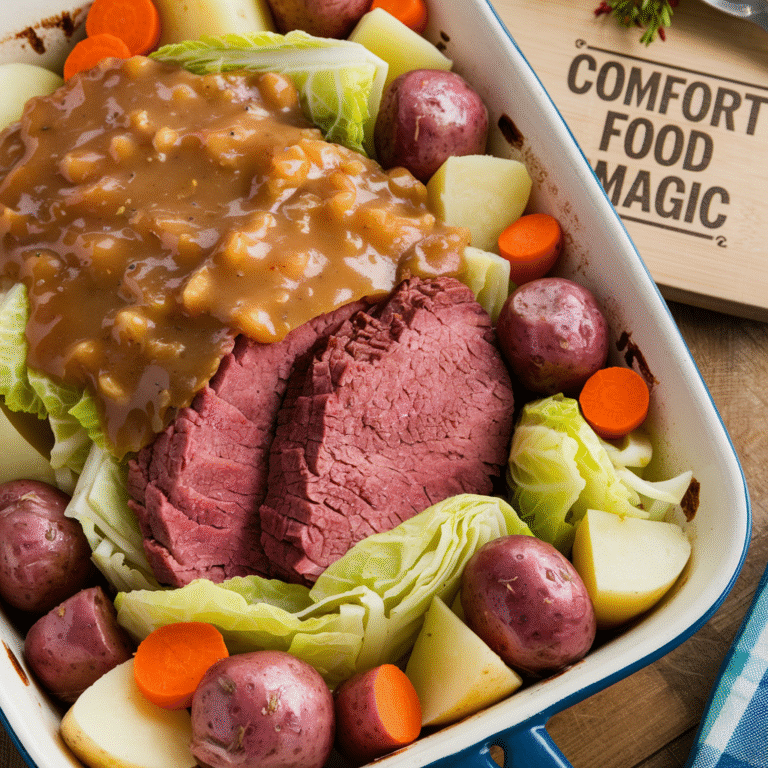 Classic Corned Beef & Cabbage Casserole (Comfort Food Magic!) ingredients