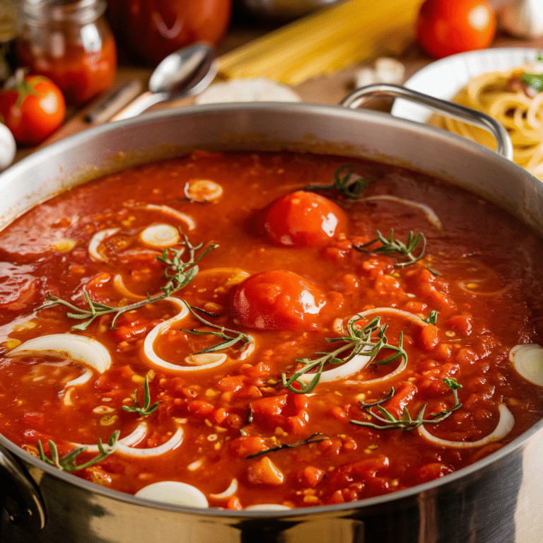 Classic Homemade Spaghetti Sauce for Canning (Better Than Store