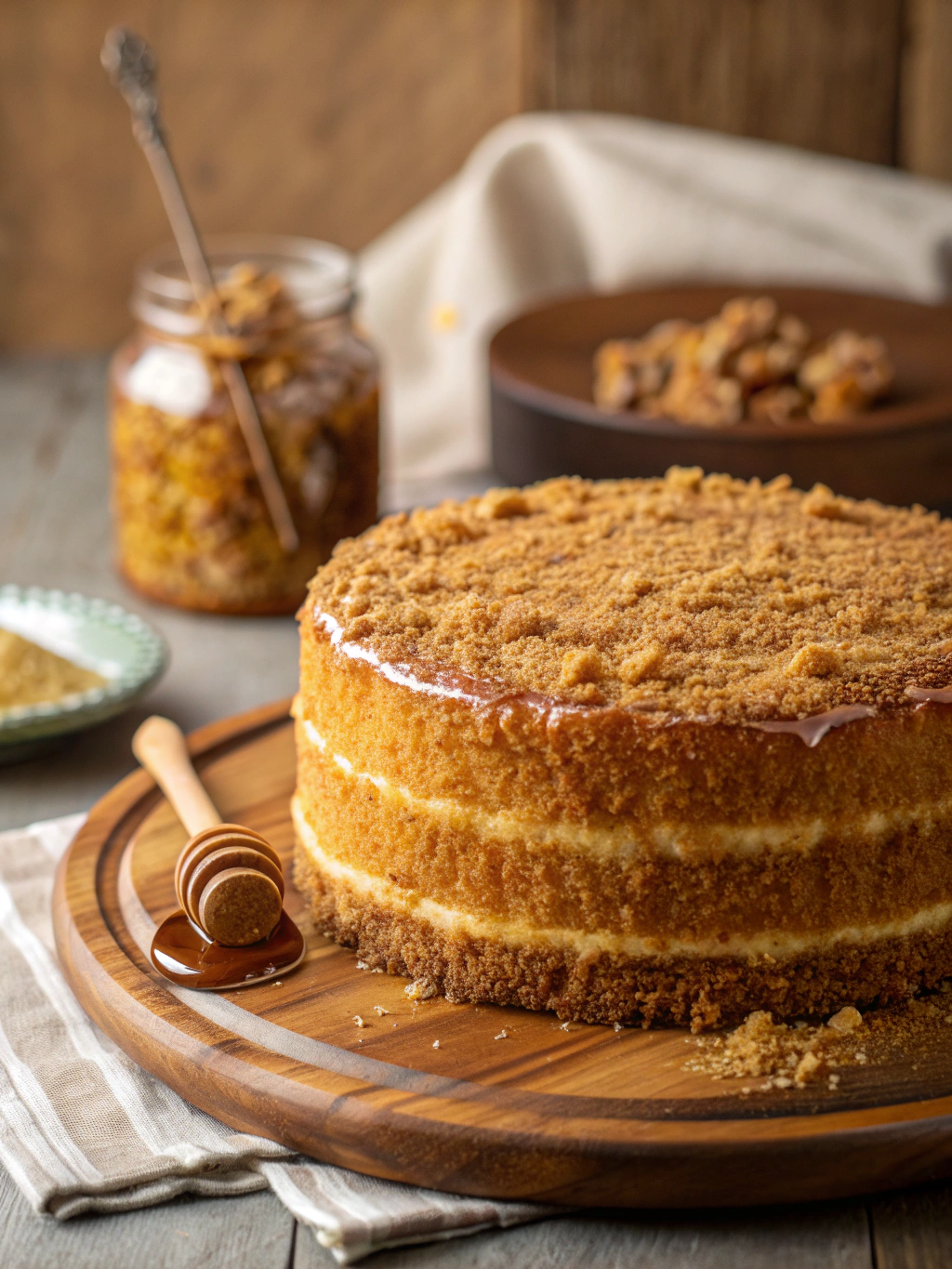 Classic Honey Cake with Warm Spices (Melt-in-Your-Mouth!)