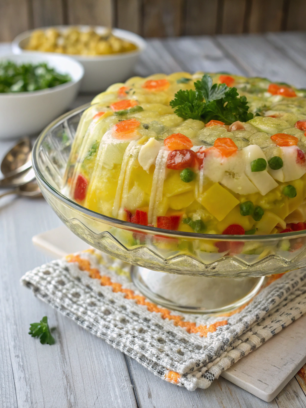 Classic Lemon Jello Vegetable Salad (Perfect Potluck Side!)