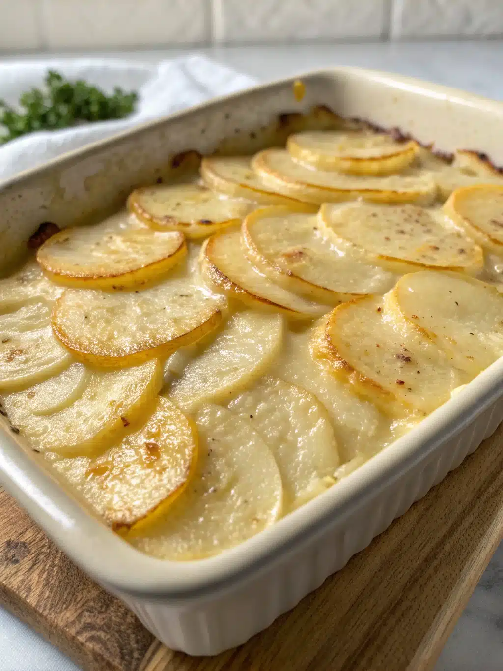 Classic Scalloped Potatoes Without Cheese (Perfectly Creamy!)