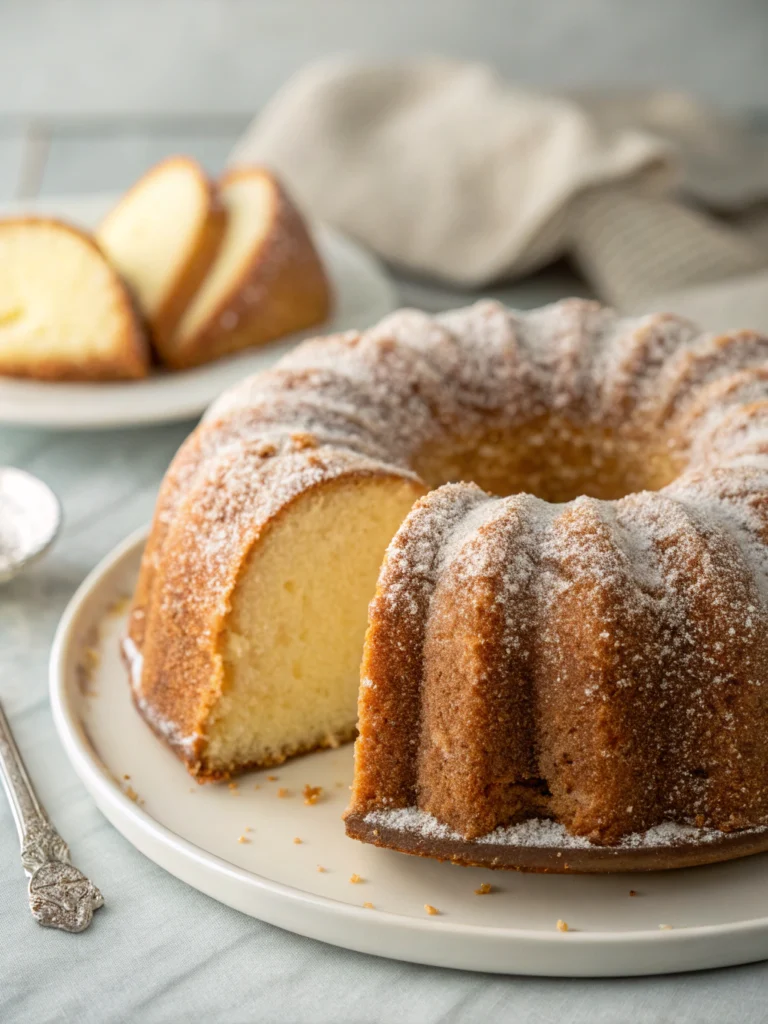 Classic Sour Cream Pound Cake (Melt-In-Your-Mouth Texture!)