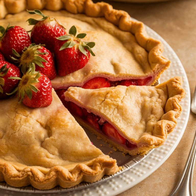 Classic Strawberry Pie with Flaky Crust (Better Than Store-Bought!)