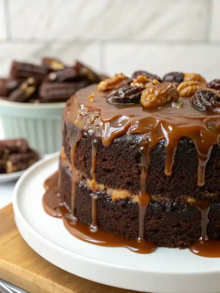 Decadent Date Cake with Caramel Glaze (Melts in Your Mouth!)