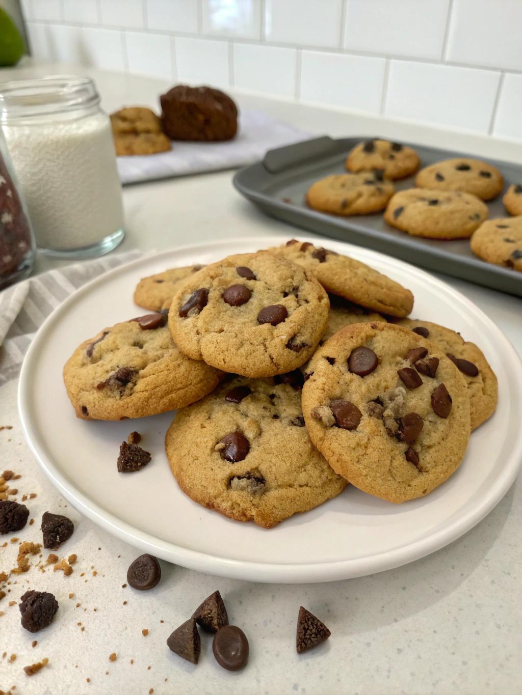 Delicious Sugar-Free Chocolate Chip Cookies (Blood Sugar Friendly!)