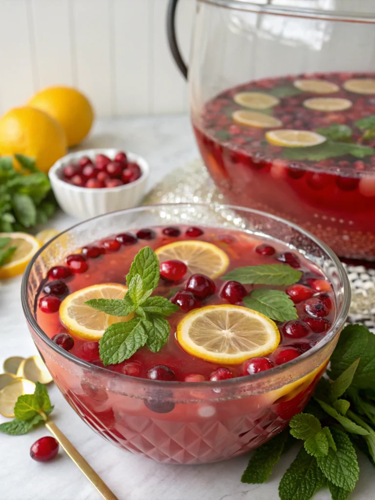Festive Cranberry Holiday Punch (Perfect for Gatherings!)