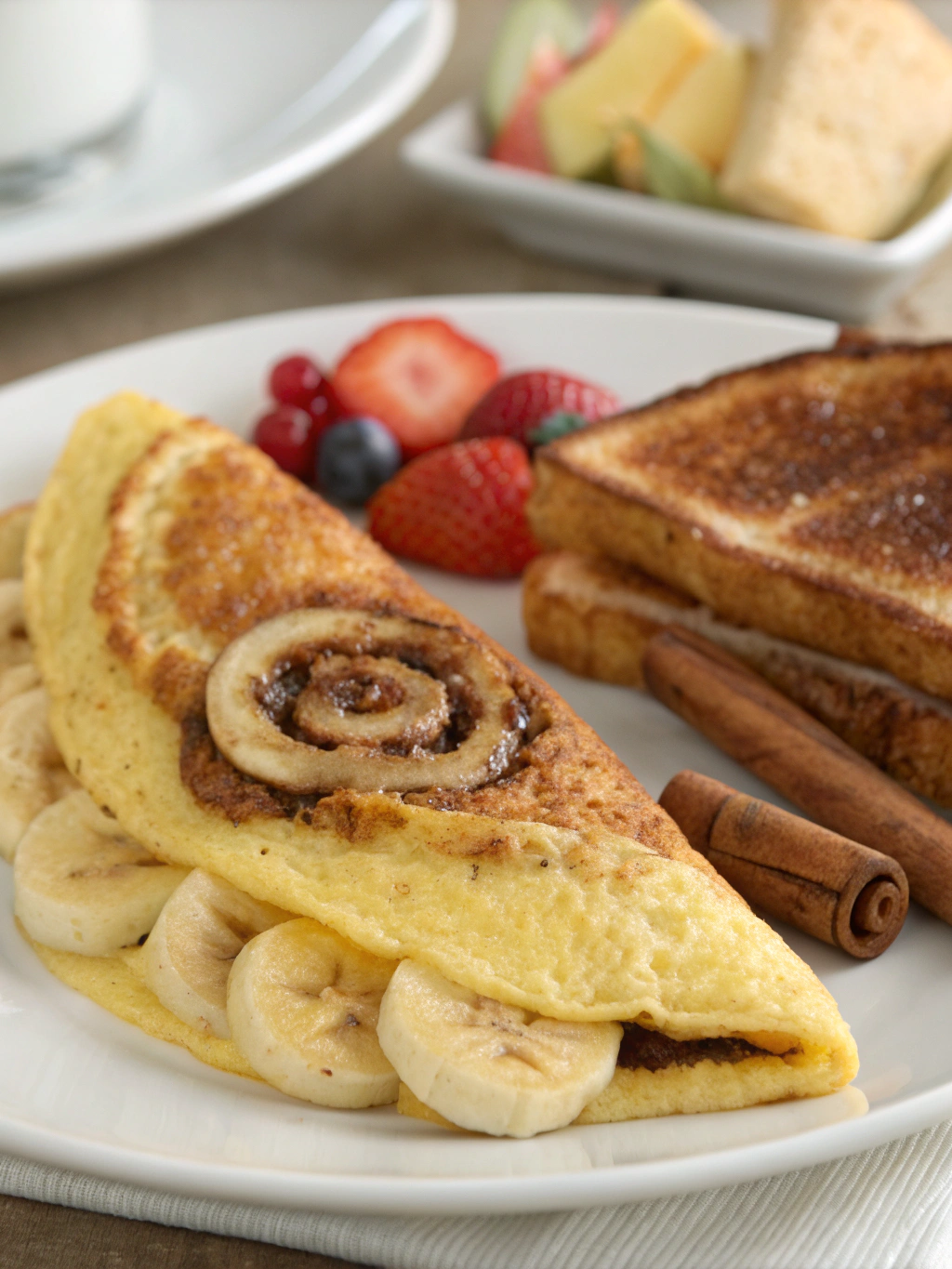 Fluffy Banana Omelette with Cinnamon Swirl (Breakfast Upgrade!)