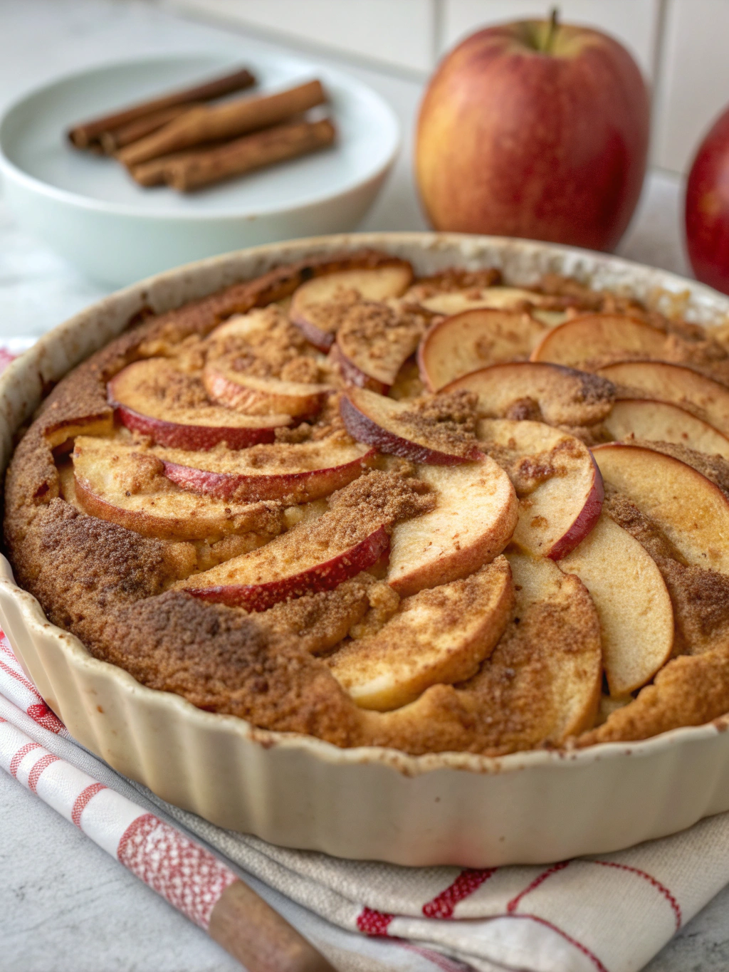 Homemade Apple Sour Cream Coffee Cake (Melt-In-Your-Mouth Delicious!)