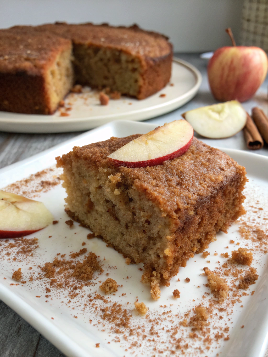 Homemade Applesauce Spice Cake (Melt-In-Your-Mouth Moist!)