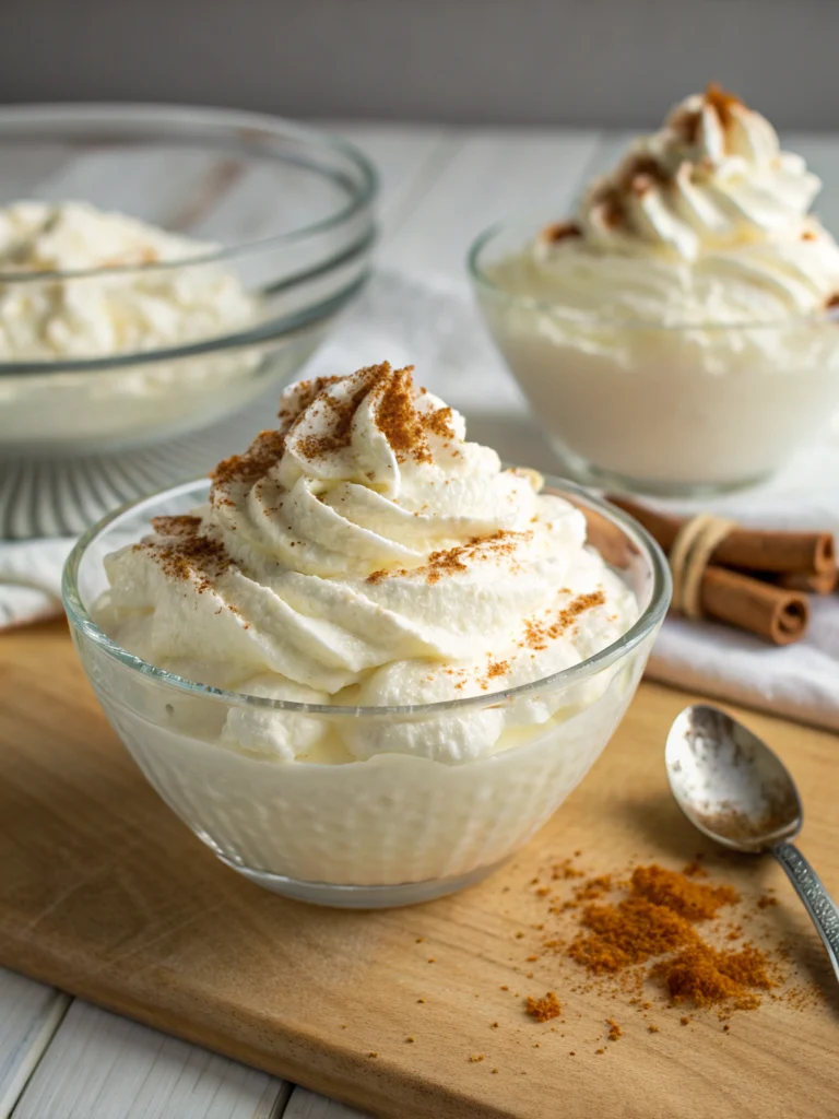 Homemade Chantilly Cream (Lighter Version!) (Perfect for Desserts!)
