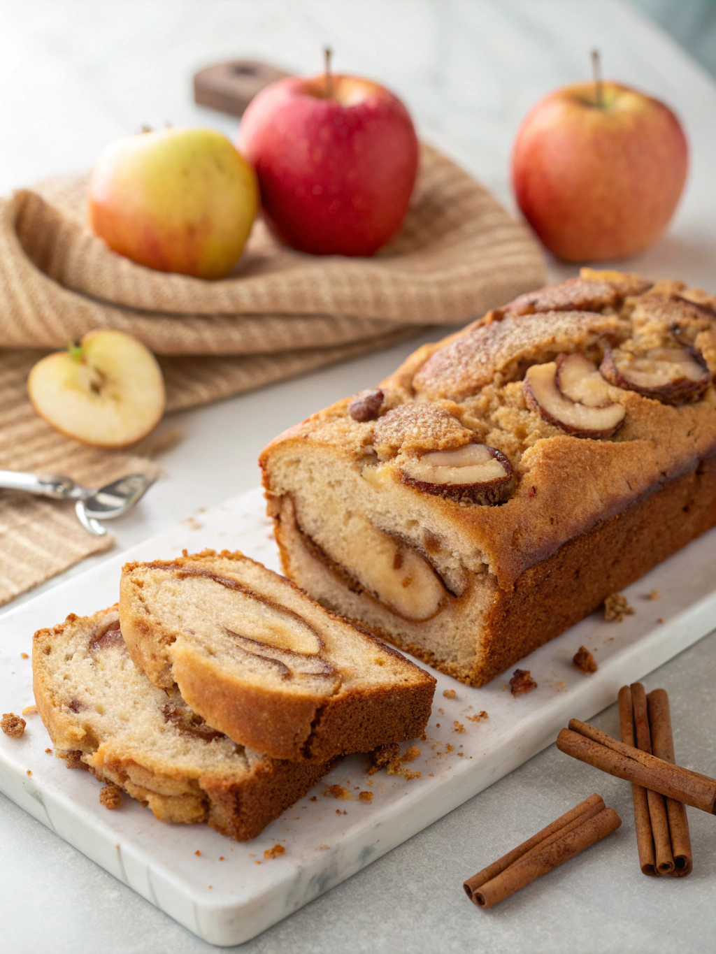 Homemade Cinnamon Apple Bread (Better Than Bakery!)
