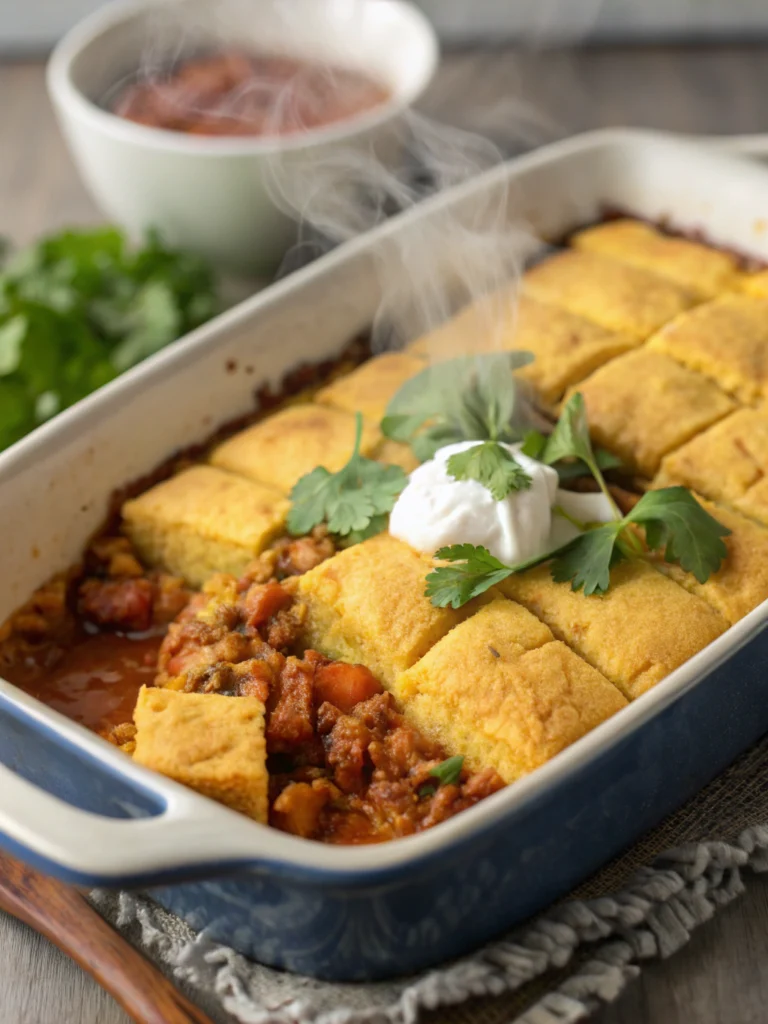 Homemade Tamale Casserole with Cornbread Topping (Family Favorite!)