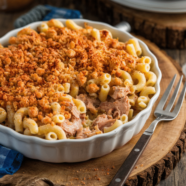 Homemade Tuna Macaroni Casserole (Perfect Comfort Food!)
