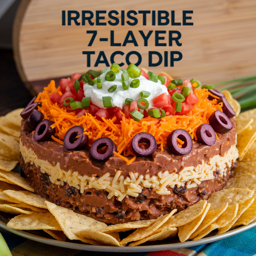 Irresistible 7-Layer Taco Dip (Perfect Party Crowd-Pleaser!)