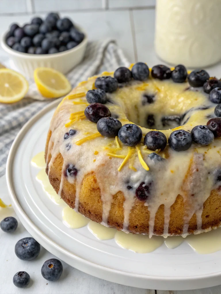 Irresistible Blueberry Cake with Lemon Glaze (Better Than Bakery!)