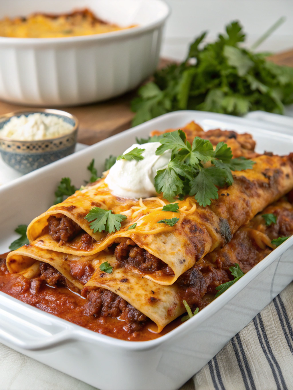 Irresistible Cheesy Beef Enchiladas (Restaurant-Quality!)