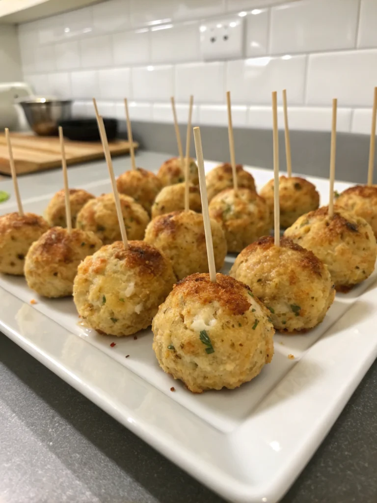 Irresistible Chicken-Cheese Balls (Perfect Party Appetizer!)