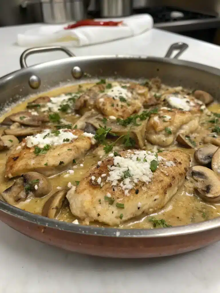 Irresistible Creamy Chicken & Mushroom Skillet (Restaurant-Quality!)