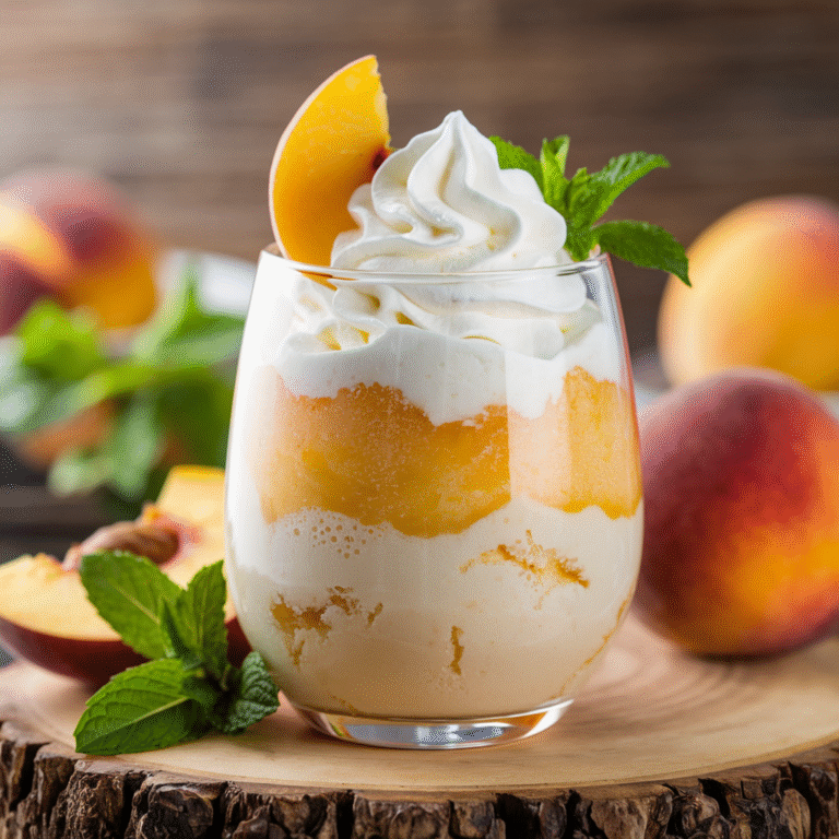 Irresistible Frozen Peach Mousse (Perfect Summer Treat!) ingredients