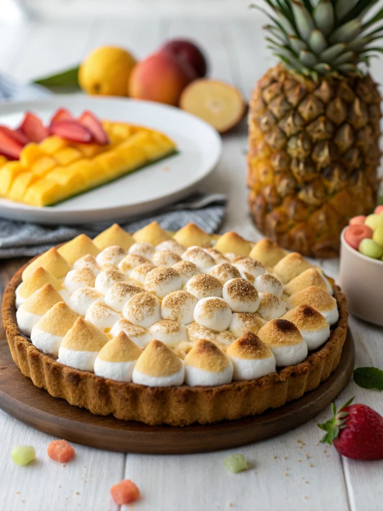 Irresistible Hawaiian Marshmallow Pie (Tropical Paradise Dessert!)