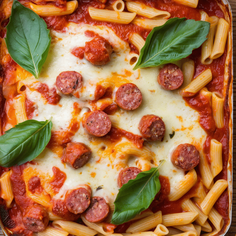 Irresistible Italian Sausage & Pasta Bake (Family Favorite!) ingredients