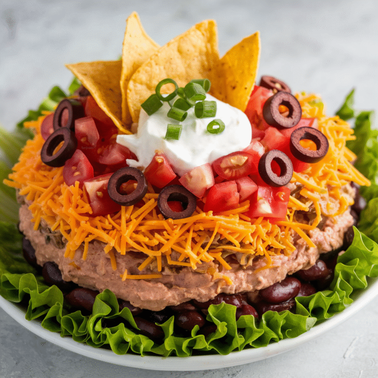 Irresistible Layered Taco Salad Dip (Perfect Party Pleaser!)