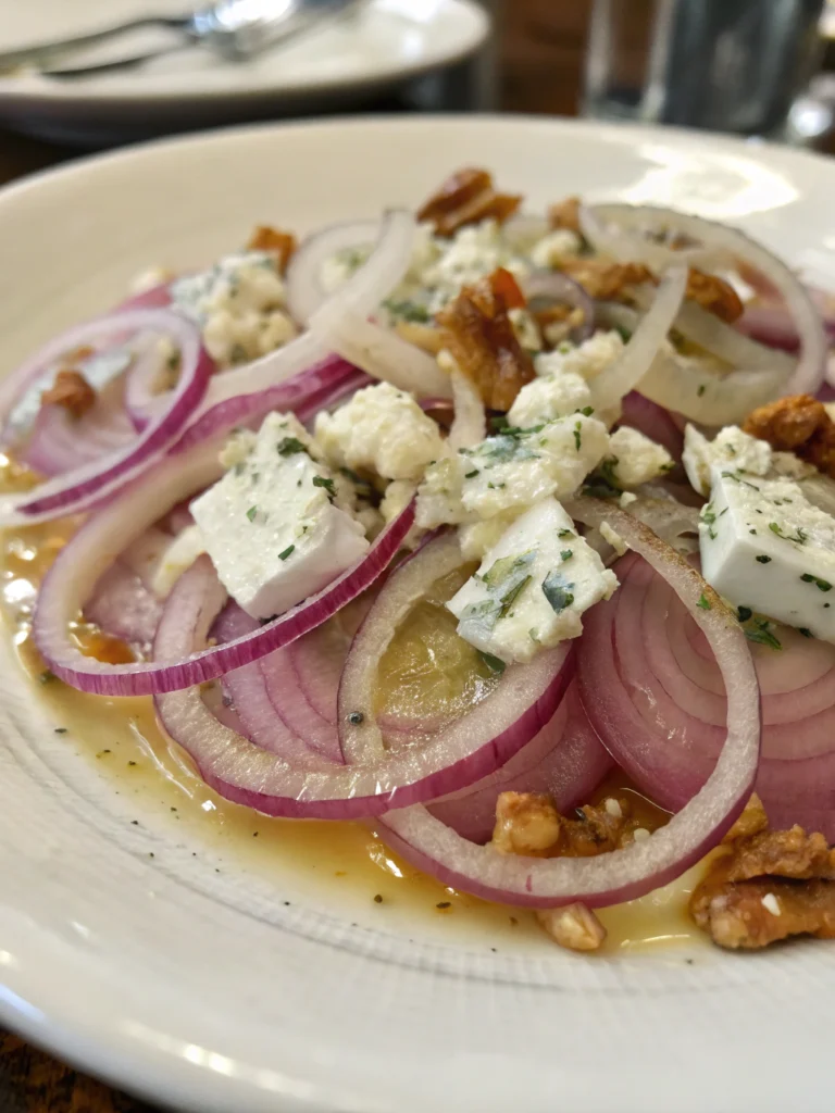 Irresistible Marinated Onions & Blue Cheese (Restaurant-Quality!)