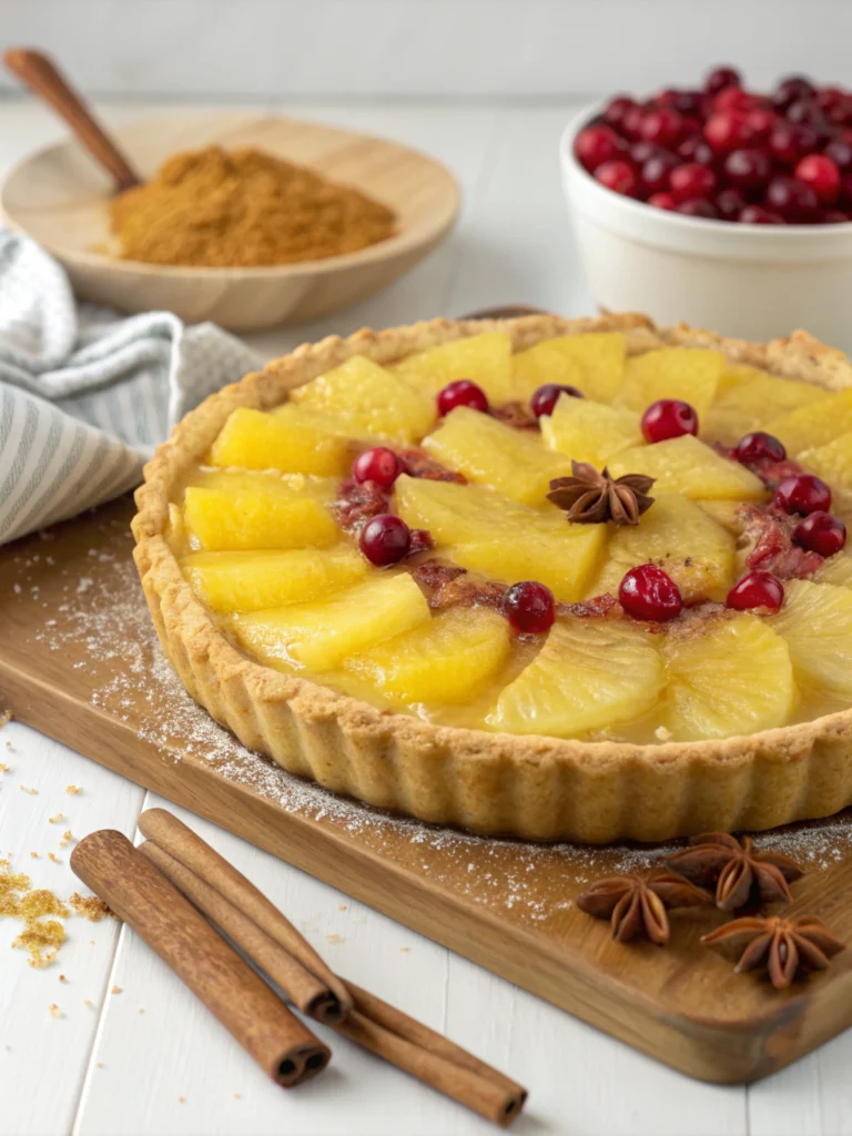 Irresistible Pineapple Cranberry Pie (Perfectly Balanced Flavor!)