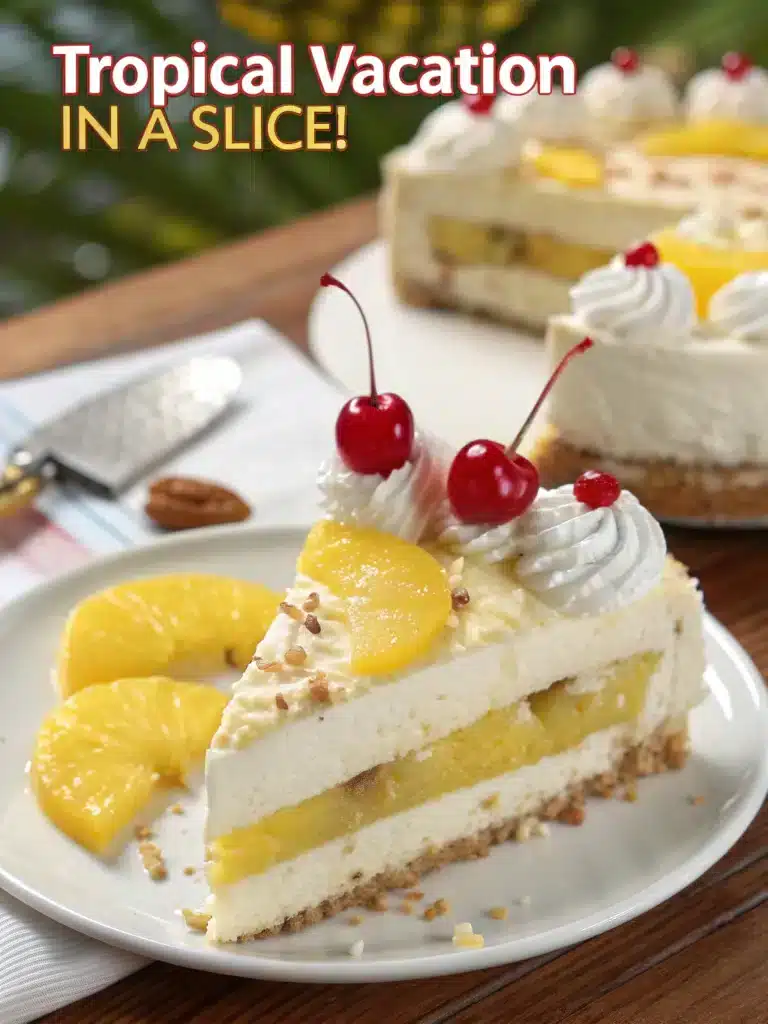 Irresistible Pineapple Parfait Pie (Tropical Vacation in a Slice!)