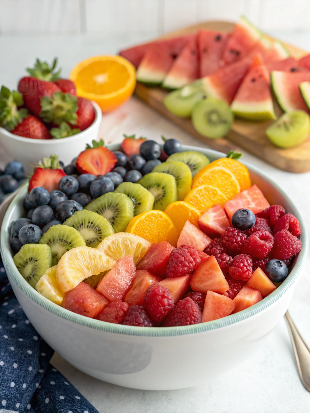 Ingredients for Rainbow Fruit Salad