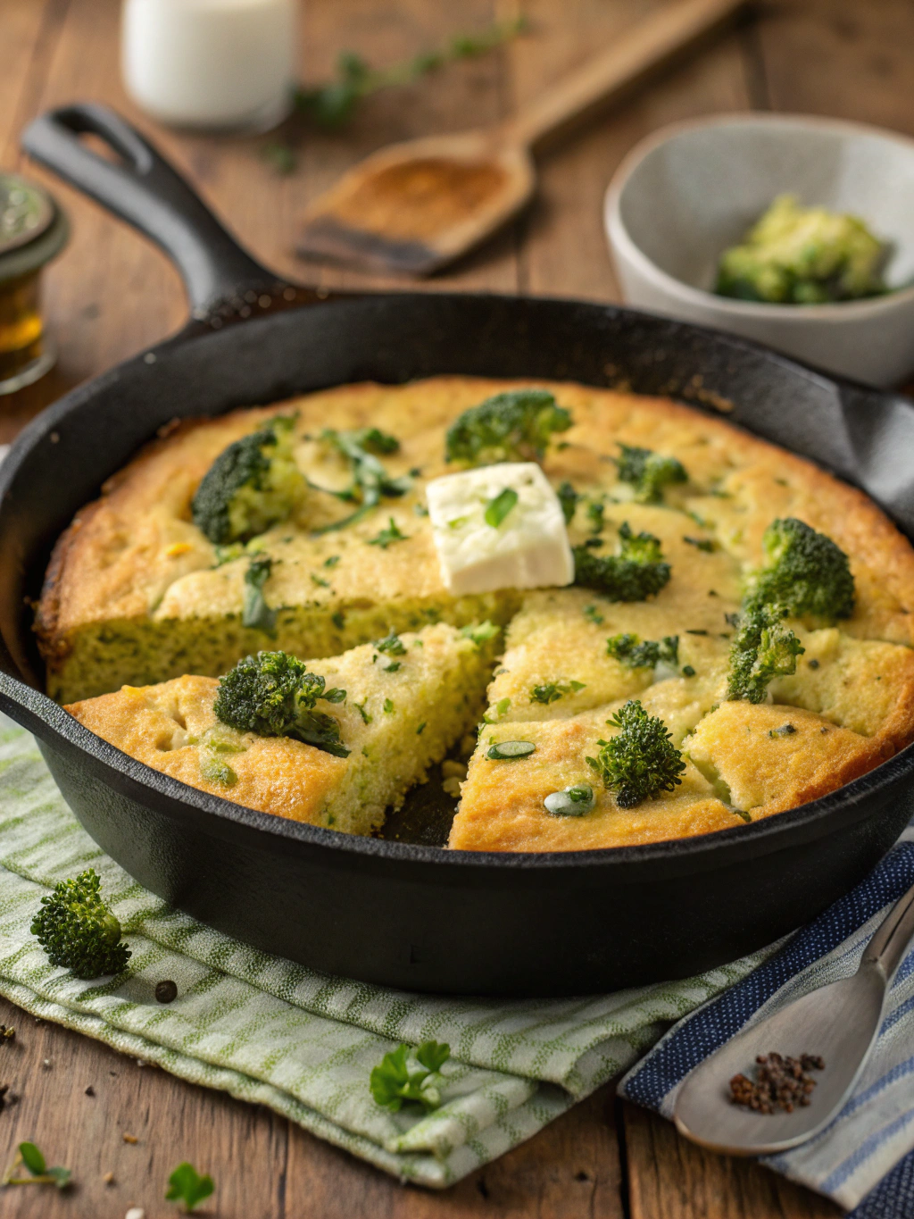 Irresistible Southern Broccoli Cornbread (Perfect Side Dish!)