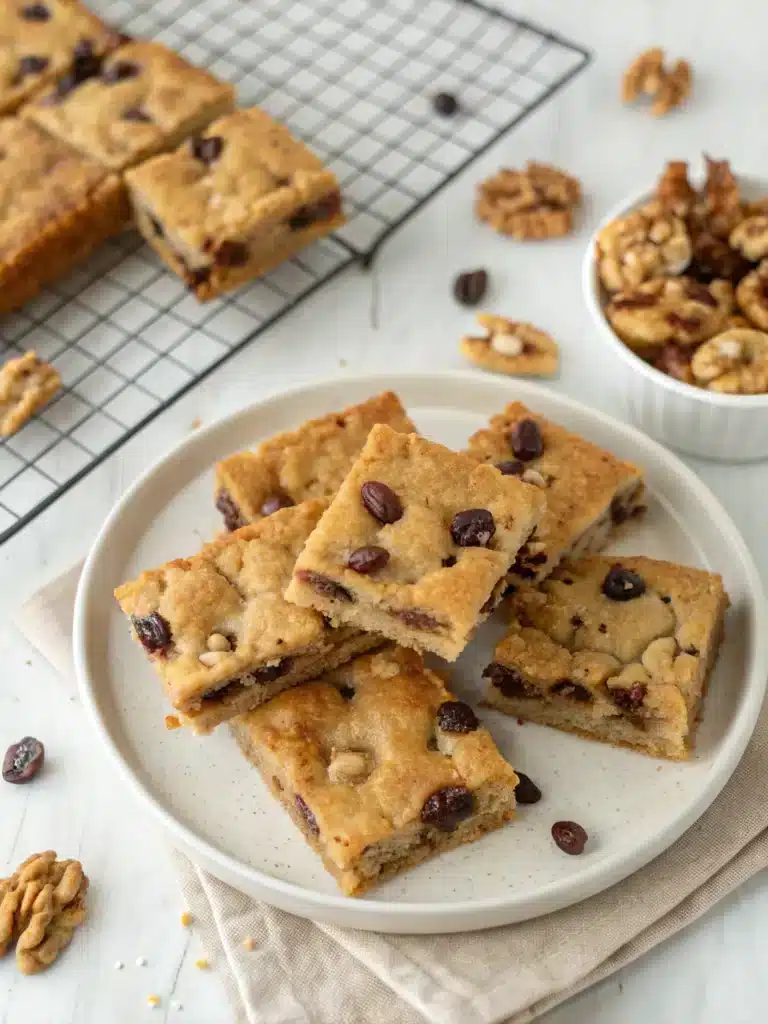 Irresistible Walnut Raisin Shortbread Bars (Better Than Bakery!)