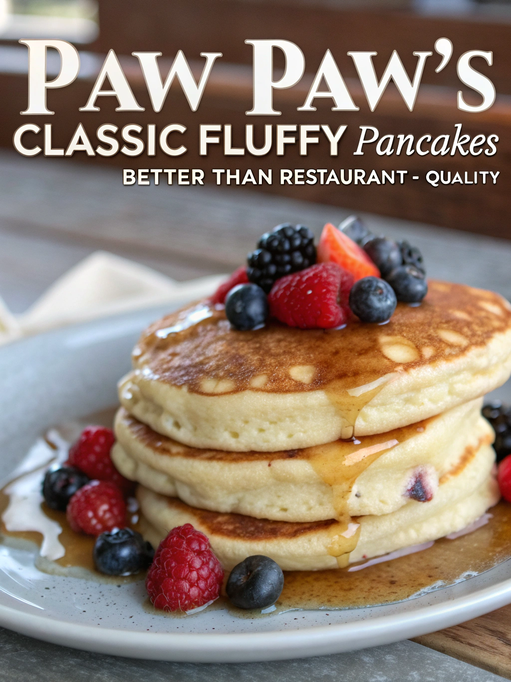 Paw Paw's Classic Fluffy Pancakes (Better Than Restaurant-Quality!)