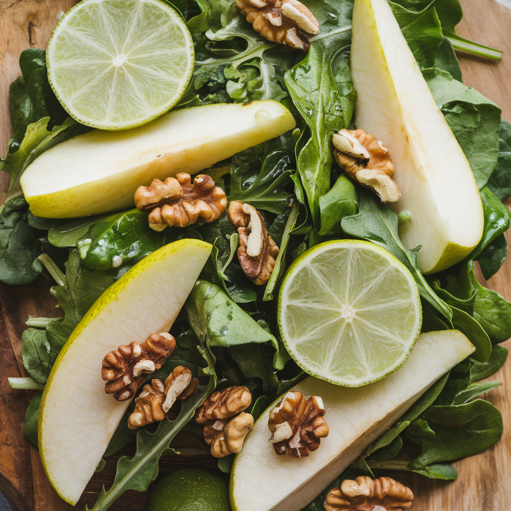 Refreshing Pear & Lime Summer Salad (Perfect For Hot Days!)