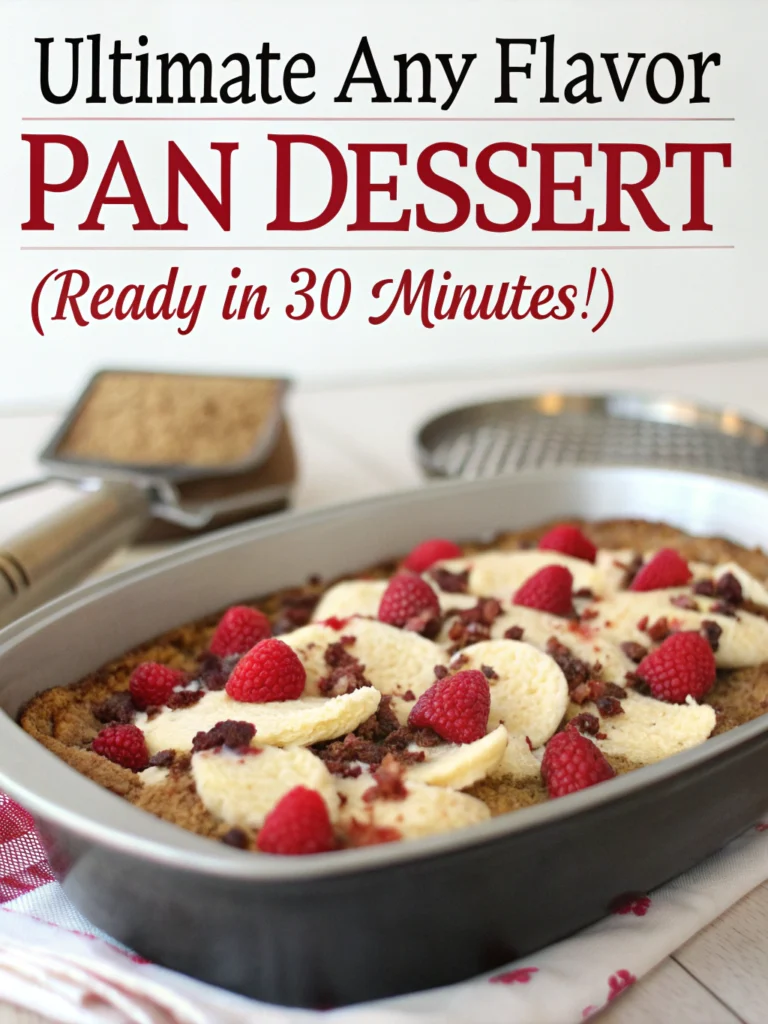 Ultimate 'Any Flavor' Pan Dessert (Ready in 30 Minutes!)
