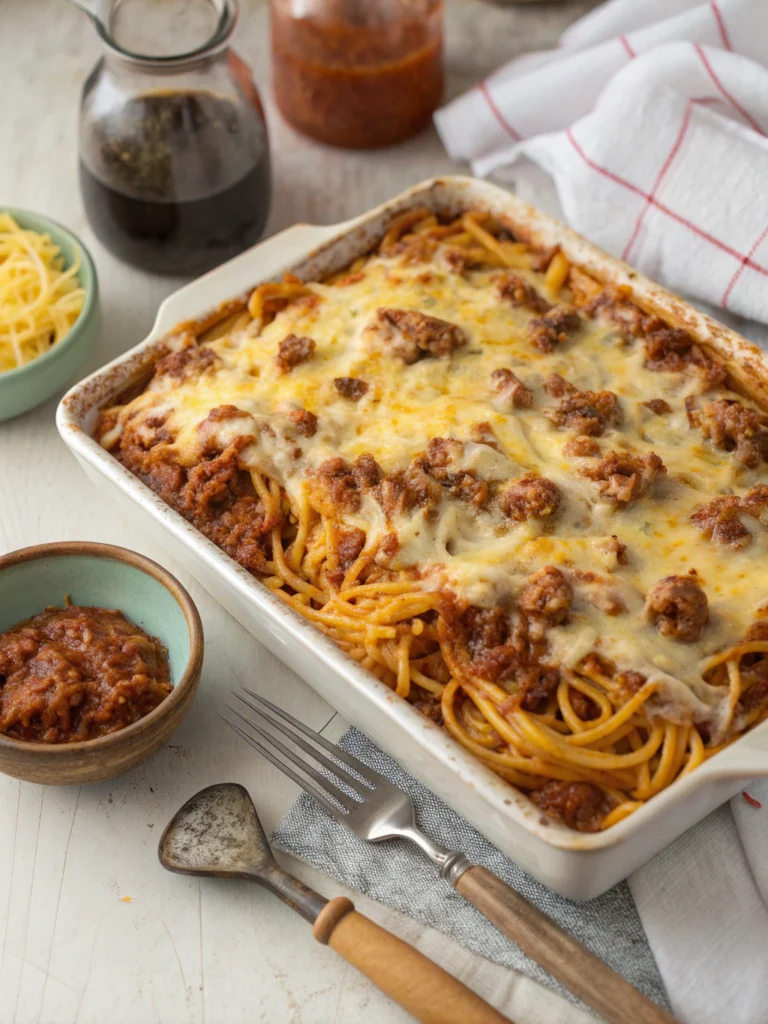 Ultimate Cheesy Baked Spaghetti Casserole (Family Favorite!)