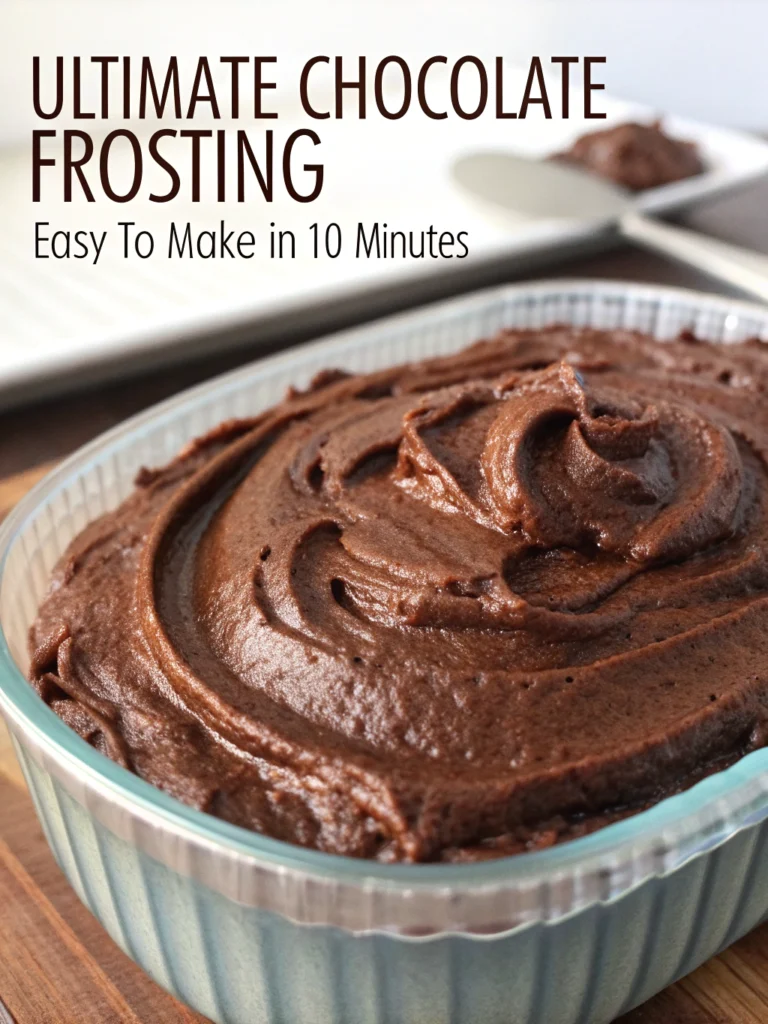 Ultimate Chocolate Frosting (Silky Smooth in 10 Min!)