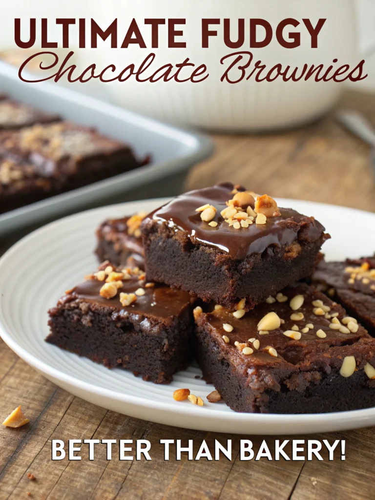 Ultimate Fudgy Chocolate Brownies (Better Than Bakery!)