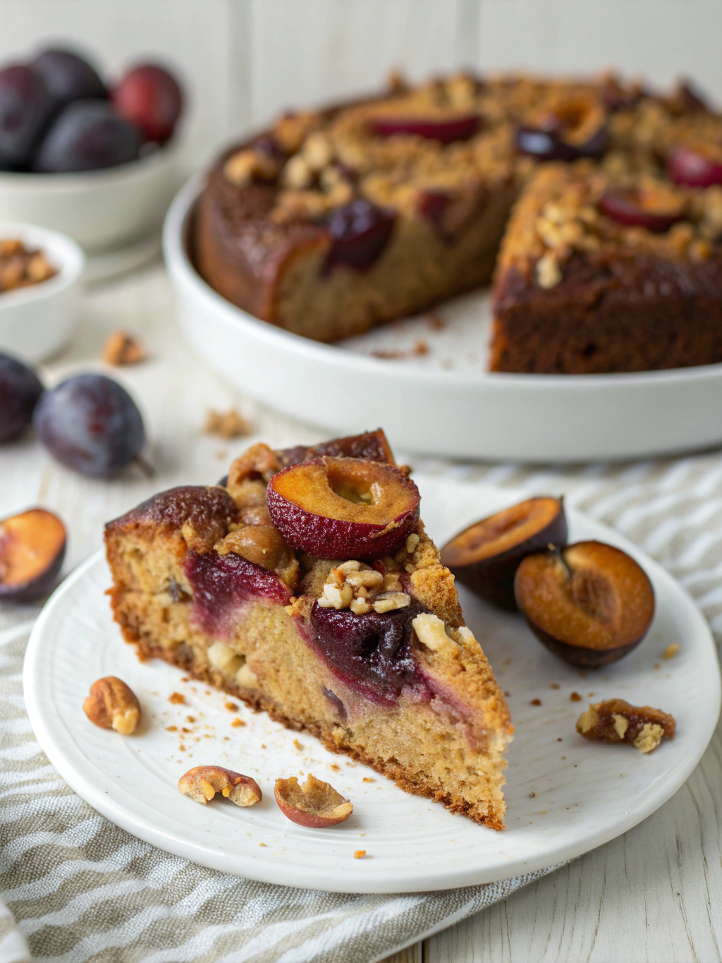 Ultimate Plum Nutty Cake (Perfect Fall Dessert!)
