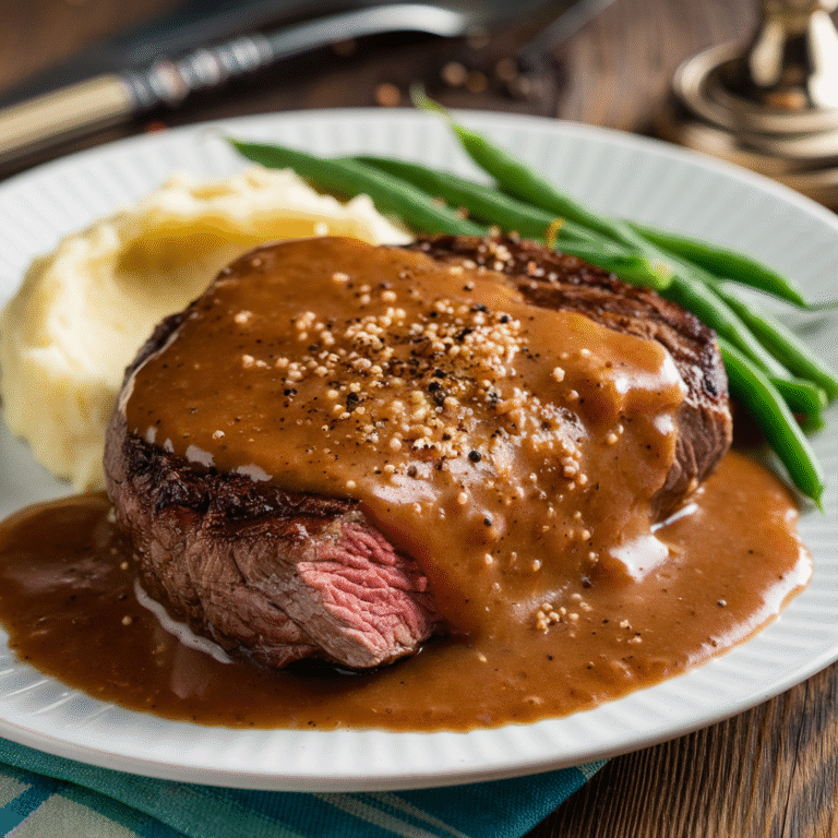 Ultimate Smothered Round Steak (Melt-In-Your-Mouth Tender!)