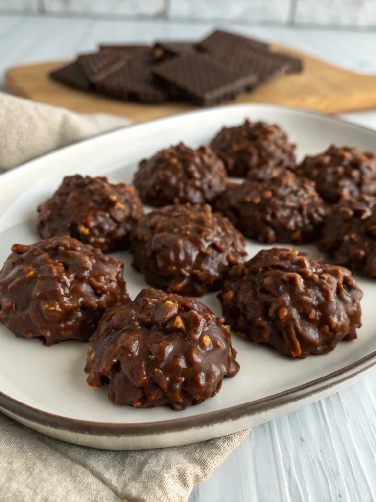 5-Minute Chocolate No-Bake Cookies (Perfect After-School Treat!)