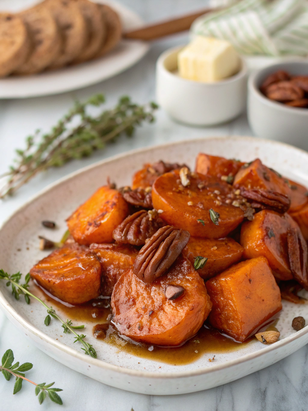 Caramelized Bourbon Sweet Potatoes (Decadent Holiday Side!) ingredients