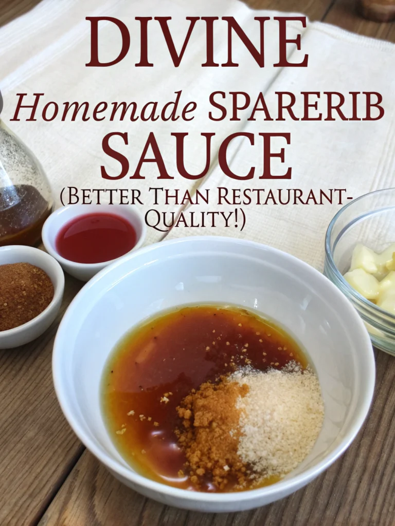 Divine Homemade Sparerib Sauce (Better Than Restaurant-Quality!) ingredients