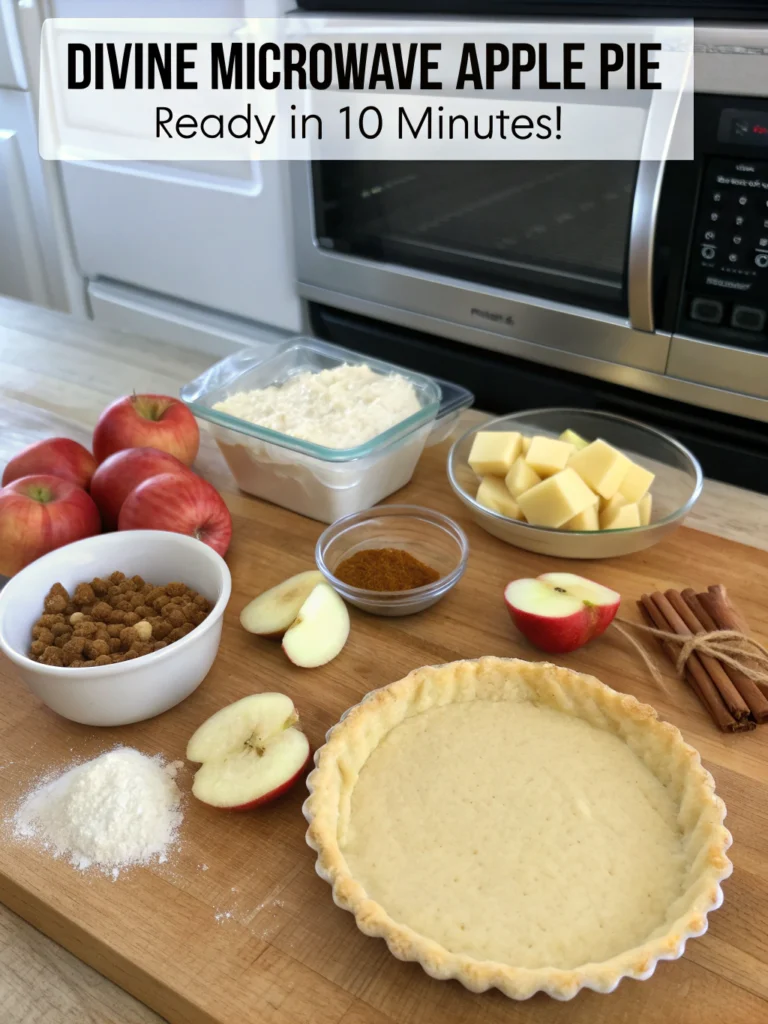 Divine Microwave Apple Pie (Ready in 10 Minutes!) ingredients