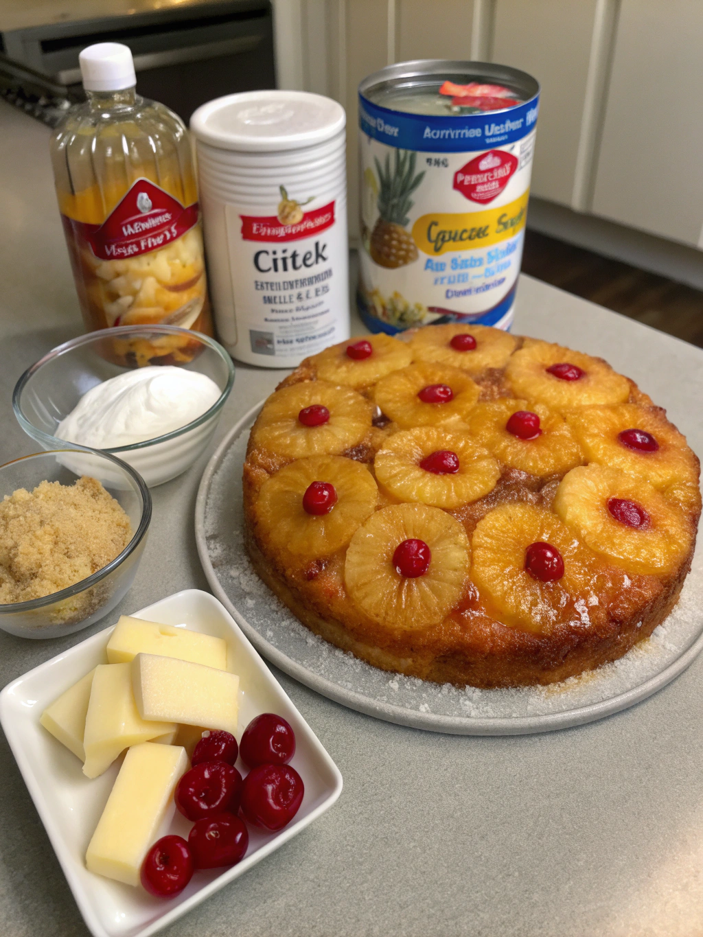 Divine Pineapple Upside-Down Cake (Better Than Bakery!) ingredients