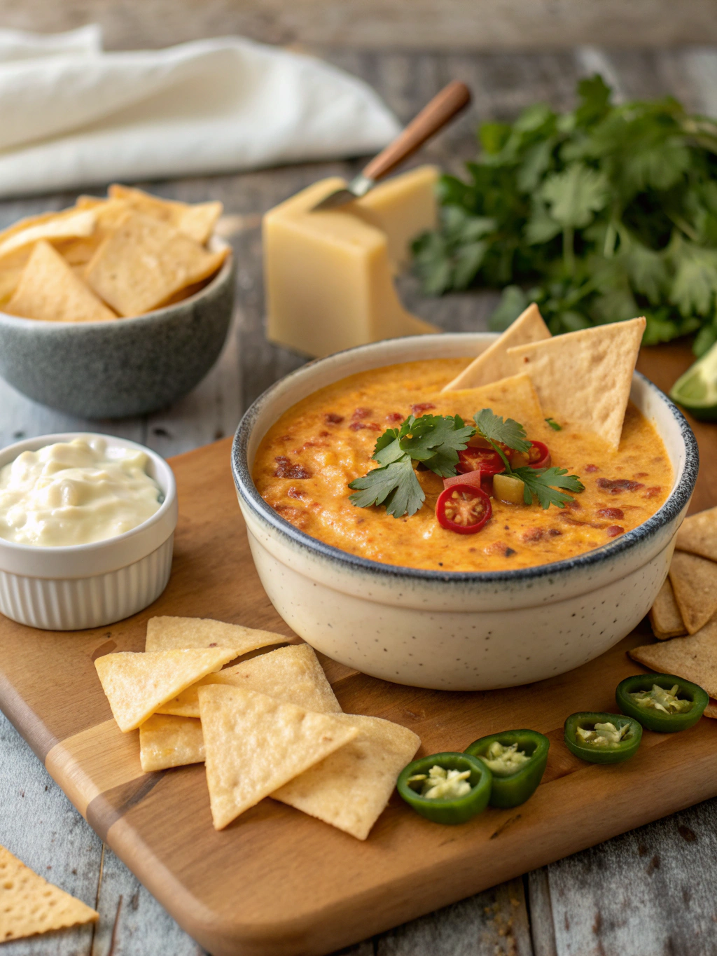 Irresistible Cheese & Chilies Dip (Restaurant-Quality!) ingredients
